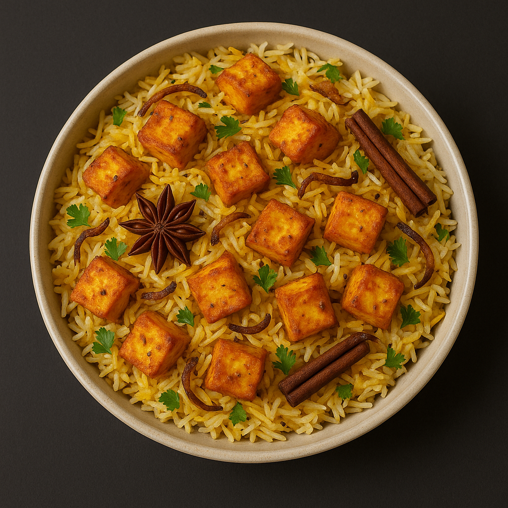Paneer Ghee Roast Biryani