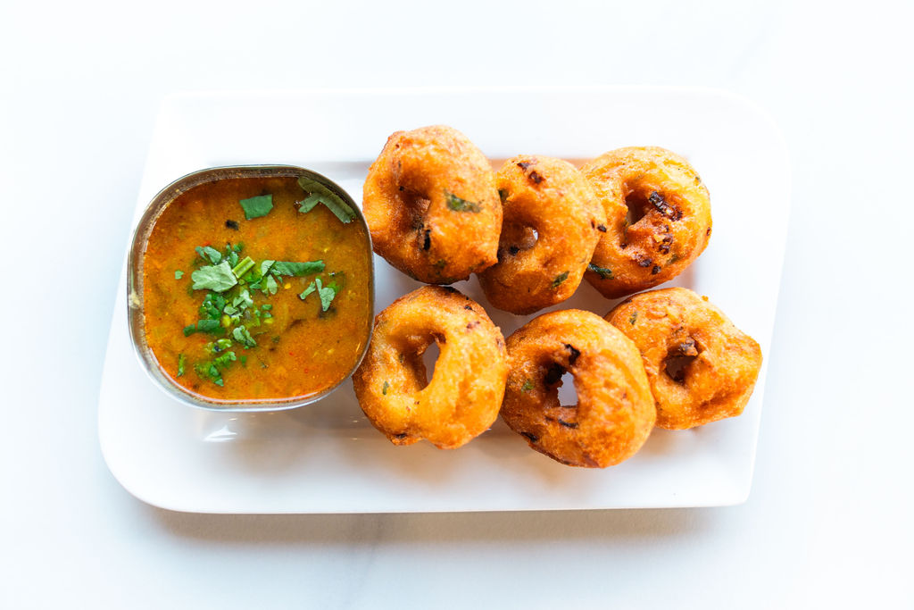 Medhu Vada with Sambar